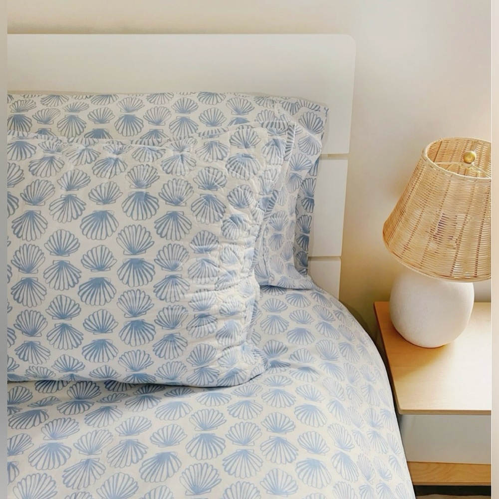 New Lewis Scalloped Twin Sheet Set